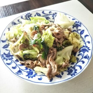 豚肉とキャベツのピリ辛みそ炒め